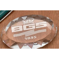 Faceted Oval Paperweight Award